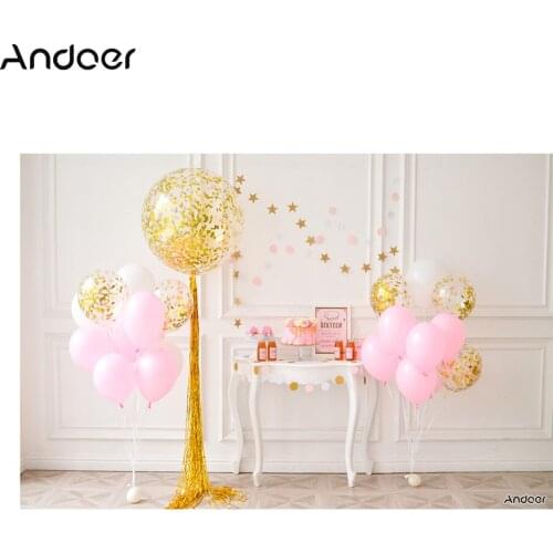 Andoer Photo Backdrops 2.1 * 1.5m/7 * 5ft Backdrop Cake Balloon Photography Background Baby Kids Photo Studio Pros