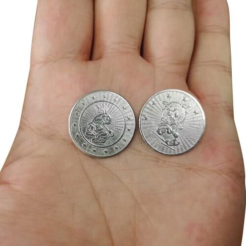 Free Shipping 100pcs 23*1.85mm Arcade Game Machine Token Coins Stainless Steel Sheep And Rabbit token coin