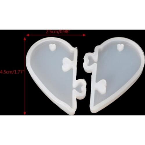 Free shipping Love locks for lovers Pendant Silicone Mold DIY Epoxy Resin Mould Jewelry Tools