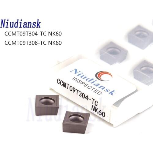 CCMT09T304 TC NK60 CCMT09T308 TC NK60 100% original Carbide inserts CNC metal lathe tools Turning inserts Steel turning tools
