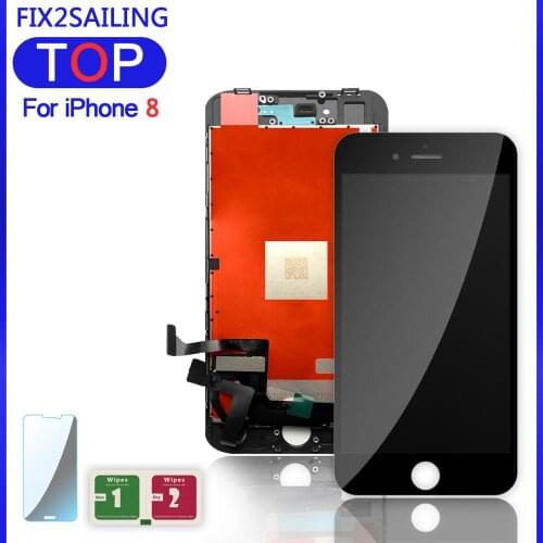 For Apple iPhone 8 4.7 100% Grade AAA+++ LCD Display Touch Screen Digitizer Assembly Replacement With Tempered Glass