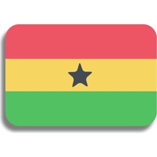 Ghana Acrylic Flag Brooch Large Flag Pin Patriotic Badge Hat Backpacks Jeans Accessory Jewelry Gift