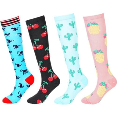 New Compression Socks Men Women Knee High Stockings Fit For Medical Edema Diabetes Varicose Veins Travel Flight Sports Socks