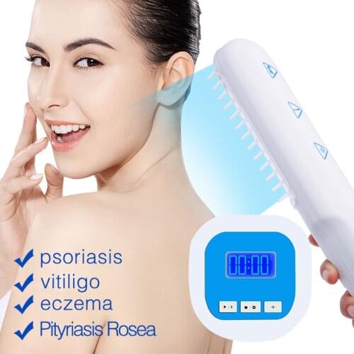 311nm Ultraviolet Phototherapy Instrument with UVB Lamp Bulb Home UV for Vitiligo Psoriasis White Spots Skin Disease Portable