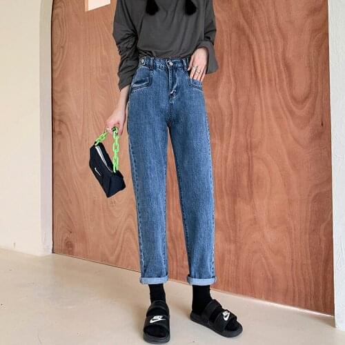 Womens Boyfriend Jeans 暖念初心 China