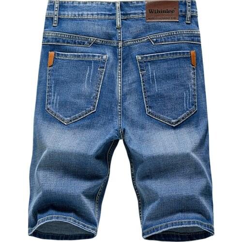 9 styles and colors classic denim shorts, Elastic Solid Color roupas masculinas,Slim fit jeans men, Straight trendyol men