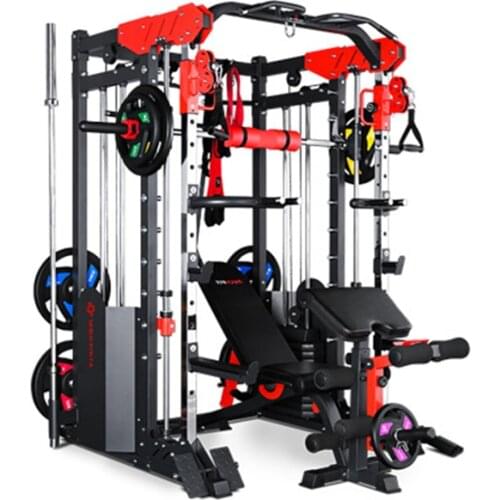 Comprehensive Fitness Frame Dumbbell Bench Weightlifting Counterweight Fixed Pulley Multifunctional Training Smith Frame