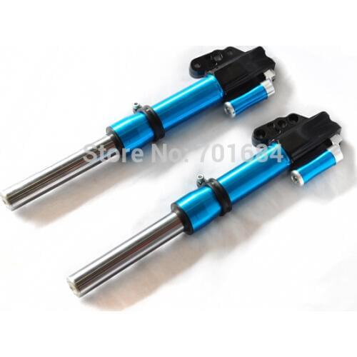 HOT One Pair Front Fork Motorbike Shock Absorbers Indenter Universal 430mm Blue [JW376]