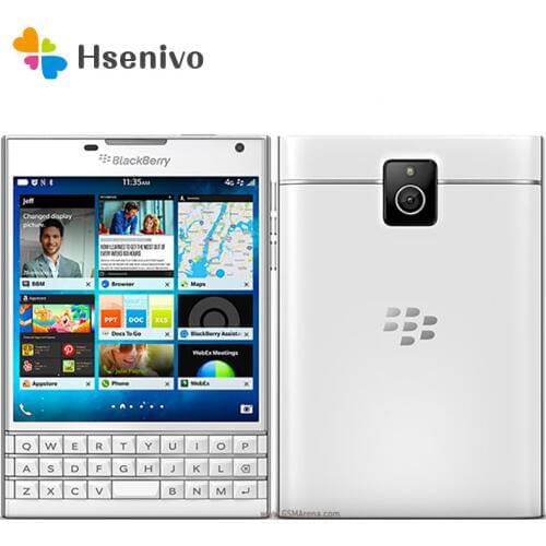 Q30 Original Blackberry passport Q30 Quad Core 4G LTE 3GB RAM 32GB ROM 13.0MP BlackBerry OS Cell Phone Free Shipping