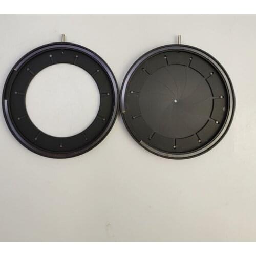 2-50mm Mechanical Iris Aperture Diaphragm Condenser Module with 18pcs Blades