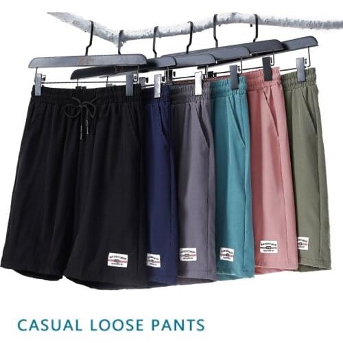 Mens Casual Shorts Simple Designs 6 Colors Couples Sets Beach Shorts Small Lable Waist Band 1 Pcs or 2 Pcs Packed Make Choice