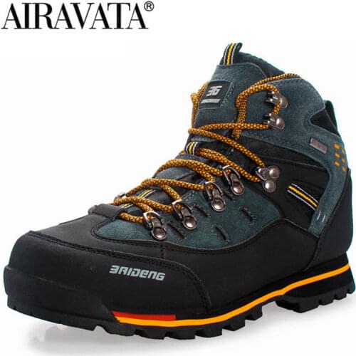 High Quality Men Outdoor Trekking Hiking Boots Waterproof Mountain Boots Climbing Shoes