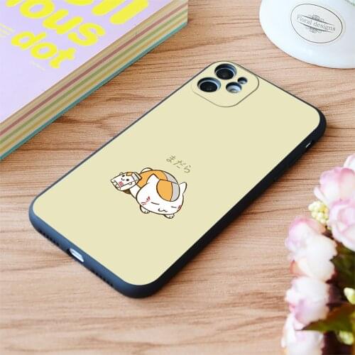 For iPhone Nyanko Sensei Print Soft Matt Apple iPhone Case 6 7 8 11 12 Plus Pro X XR XS MAX SE