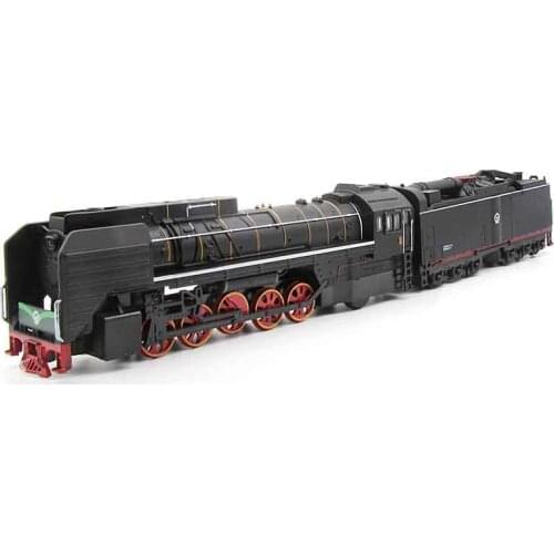 One Size Steam Train Diesel Locomotive Alloy Model Toy Cars Pull Back Sound Light Model Toys Childrens Birthday Present