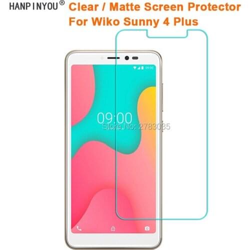 For Wiko Sunny 4 Plus 5.45" Clear Glossy / Anti-Glare Matte Screen Protector Protective Film Guard (Not Tempered Glass)