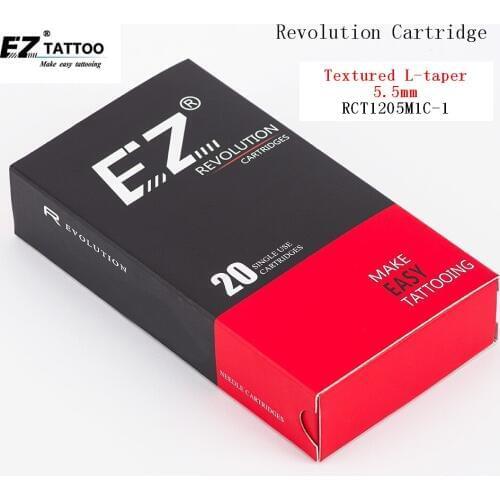 RCT1205M1C-1 EZ Revolution Tattoo Needles Cartridge Curved Magnum # 12 0.35mm for Cartridge Tattoo Machine & grips 20 pcs /box