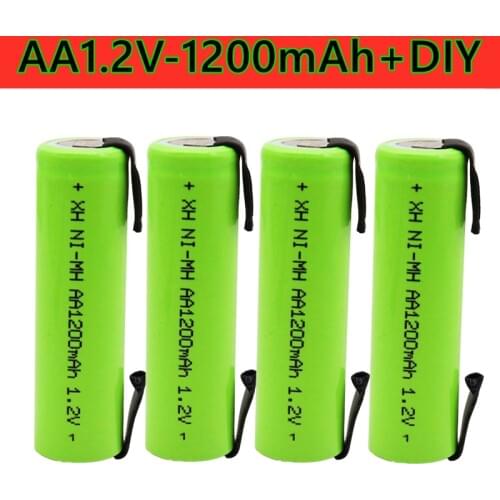 The latest model of 2021 AA 1.2V Ni MH rechargeable battery 1200mAh + dly is suitable for electric shaver, toothbrush and so on