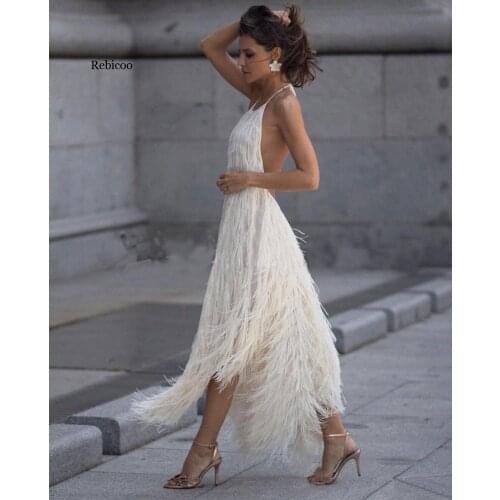 Sexy Tassel Backless Dress Fashion Halter Sexy Dress WomenS Summer Elegant Dress