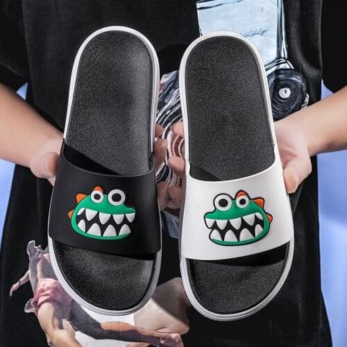 Women Slippers Indoor Bathroom Slippers Unisex Non-Slip Home Slippers Lovely House Shoes Animal Women Slippers Flats 35-46 Big