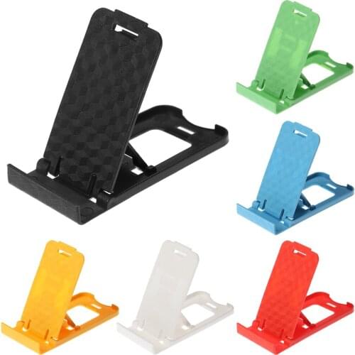 Universal Adjustable Mobile Phone Holder Mini Plastic Folding Bracket Cellphone Tablet Stand for iPhone Samsung Huawei Xiaomi