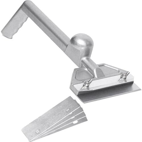 Outdoor Grill Scrapers, Casting Aluminum Commercial Griddle Scraper And 5 Blades And Small Slant Edge Grill Scraper
