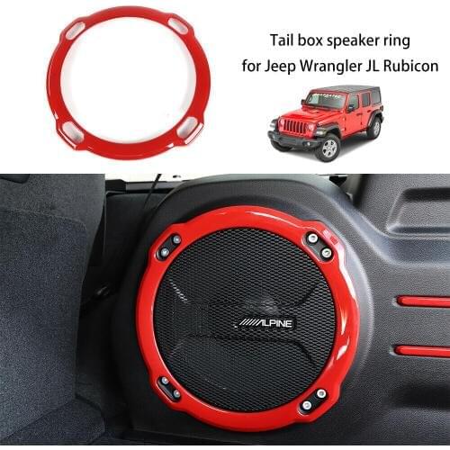 Rear Trunk subwoofer Speaker Cover Trim Decor For Jeep Wrangler JL Rubicon 2018