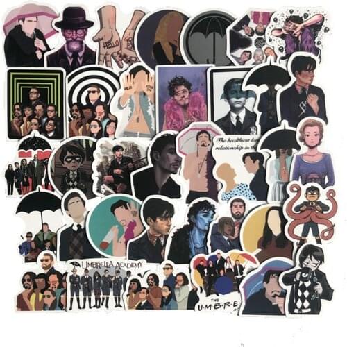 10/50pcs/pack The Umbrella Academy Classic TV Show Graffiti Stickers For Skateboard Box Computer Notebook Car Childrens Toys