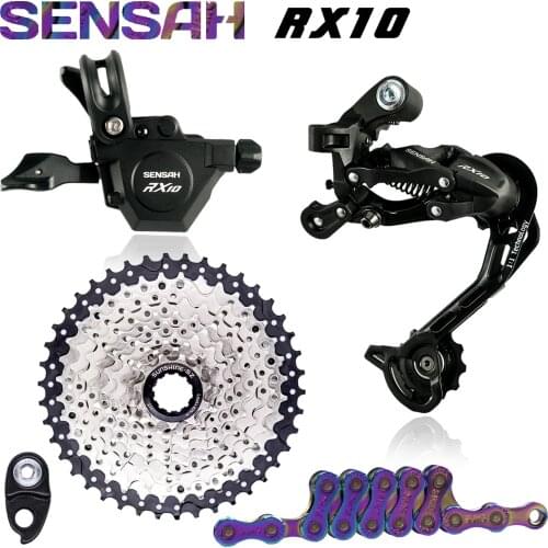 SENSAH RX10 10 Speed Shifter + Rear Derailleurs + 42/46T Cassette + SUMC Chain Bicycle Groupset Bike MTB M6000 A5 A7 Deore New
