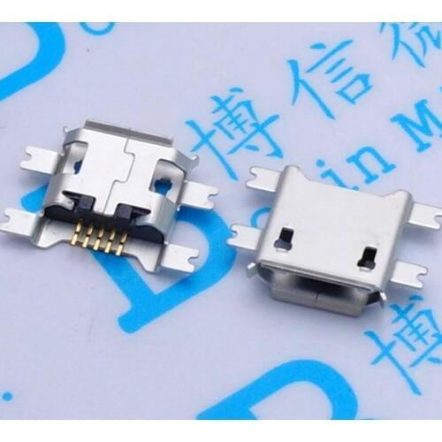 100pcs MICRO USB female legs Shen Shen board panel USB socket 1.17 5P tablet charging cradle