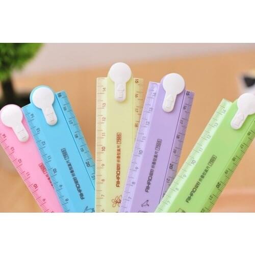 30cm Cute Kawaii Candy Folding Plastic Ruler For Kids Student Creative Product Gift Office School Supplie NK-Shopping