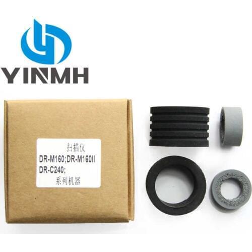 5 Sets Exchange Retard Feed Roller Rubber Tires for Canon DR-M160 DR-M160II DR-C240 260 400 Rubber Tire Kits 5607B001 5607B001AA