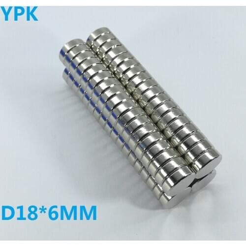 5PCS/LOT neodymium magnet 18x6 disc D18*6 N35 magnet NdFeB magnets Dia 18 x 6