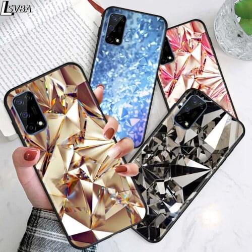 Diamond Pieces for OPPO Realme V15 X5 X3 X50 X7 X2 C17 C11 C3 C2 7 7i 6 6S 6i 5 Narzo 20 Pro Black Phone Case