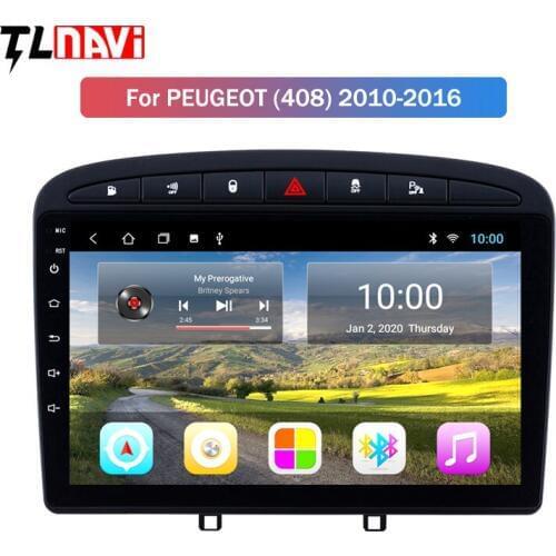 2G RAM 9 inch Android 9.1 Car Stereo for 2010-2016 PEUGEOT 308 408 GPS Navigation with Bluetooth Mirror Link