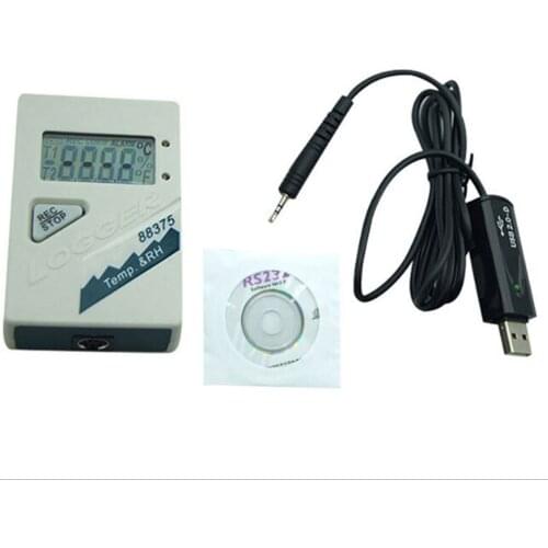 Digital AZ88375S Temp. RH Data Logger Hygrometer Recorder Humidity Temperature Meter(With software and data cable)