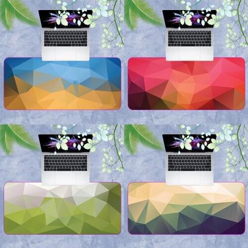 Color Creative Personality Game Mouse Pad Large Size Gray Gradient Desktop Keyboard Lock Border Washable Rubber Pad
