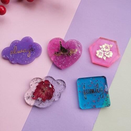 Phone Grip Epoxy Resin Mold Phone Socket Silicone Mould DIY Crafts 12 Cavity Irregular Round Mount Holder Stand Jewelry Casting