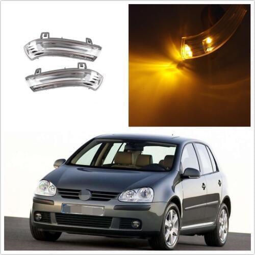 LED Mirror Light For VW Golf 5 A5 MK5 2004 2005 2006 2007 2008 2009 Door Side LED Mirror Turn Signal Indicator Lights