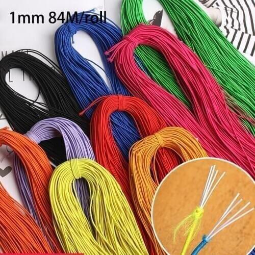 1mm 84 Meters/bundle Beading Elastic Thread Cord Rope Rubber Band Stretch Cord DIY Bracelet Sewing Accessories