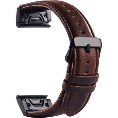 Garmin Fenix 3 Wristband,26MM 22MM Garmin Leather Strap for Fenix 3 Watchband Quick Fit Band for Fenix 5X Easy Fit Bracelet