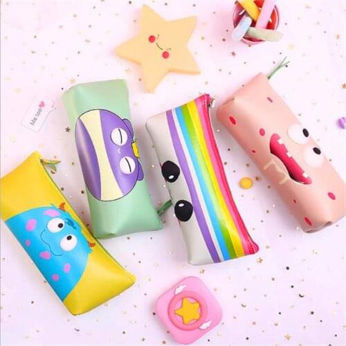 Kawaii Animal Pencil Case Cartoon Panda Bear Pen Bag Box for Kids Gift Cosmetic Stationery Pouch School Stationery Supplies