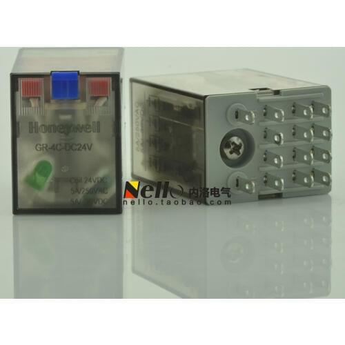 [SA]Honeywell Honeywell genuine original relay GR-4C-DC24V 14 feet 4CO 5A LED--10pcs/lot