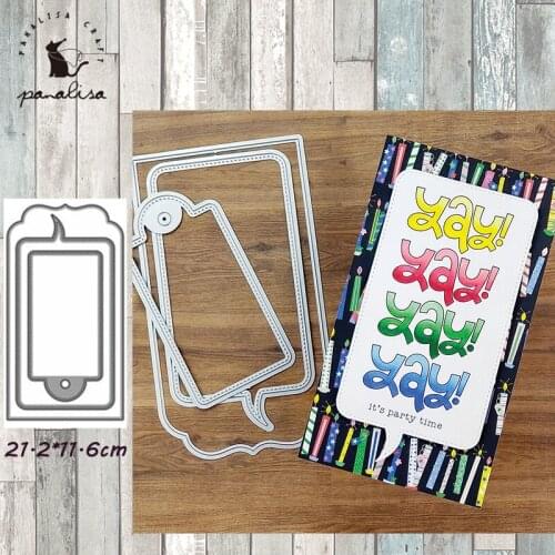 Panalisacraft Big Tag Background Frame Metal Cutting Dies Stencils DIY Scrapbooking/photo album Decorative Embossing DIY Cards