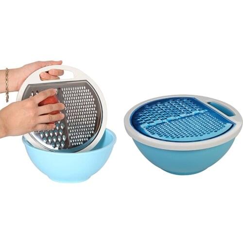 Plastik Salata Kasesi Ve Rende Kabı Renkli Çok Fonksiyonlu Pratik Mutfak Gereci