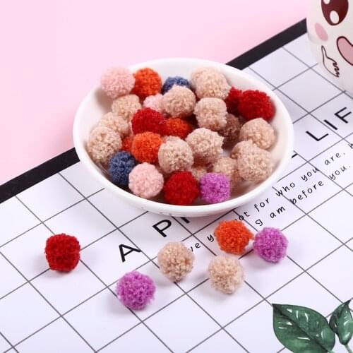 15mm 20mm Teddy Pom Pom Plush Balls Wedding Party Decor Fluffy Pompom Kids Hair Accessories DIY Scrapbook Toys Craft Supplies