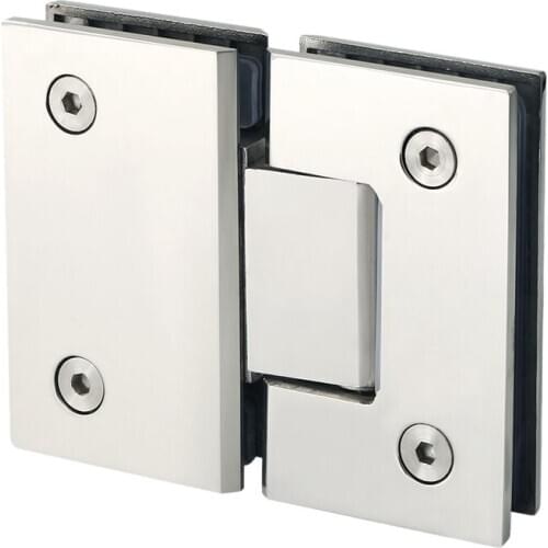 Heavy Duty 180 Degree Glass Door Cabinet Showcase Cabinet Clip Glass Shower Door Hinge Replacement Parts Stainless Steel Polishe