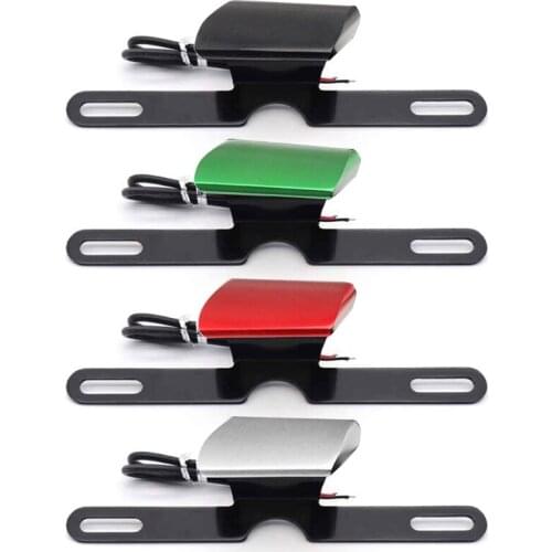 Universal License Plate LED Light Motorcycle Accessories For HON DA SUZUKI Lamp Bracket Waterproof W91F