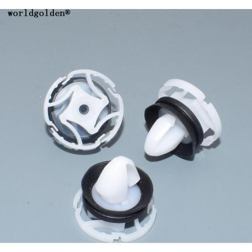 Worldgolden 100pcs auto fasteners Door Inner Trim Panel Retaining Clip for Renault 7703077476;Peugeot Citroen 9345.ZN