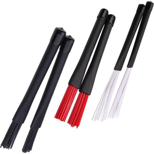 1 Pair Jazz Drum Brushes Retractable Drum Brush Sticks for Percussion Instrument Parts