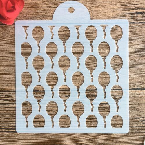 1pc 15 * 15cm mold DIY Pattern hollow template Stencils cake baking sugar powder sieve mold graffiti drawing tiles Stencils -9